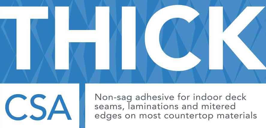 thick countertop adhesive